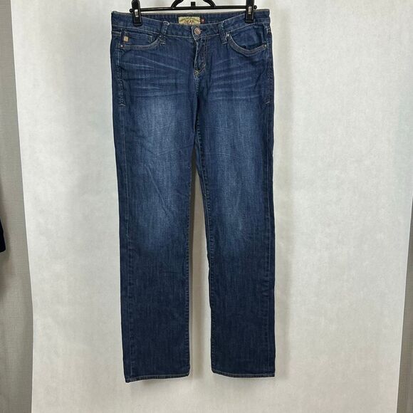 Dear John Denim Jeans Sz 29 Straight Leg 34" Inseam, 9" Rise - Picture 1 of 12